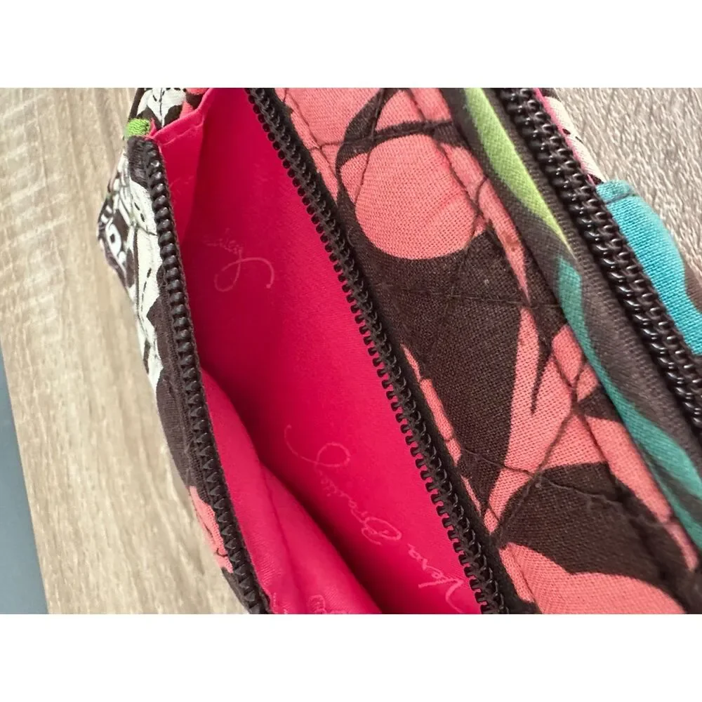 Vera Bradley Lola Turn Lock Wallet Quilted Paisley Retired Pattern Floral Multi - Picture 9 of 15